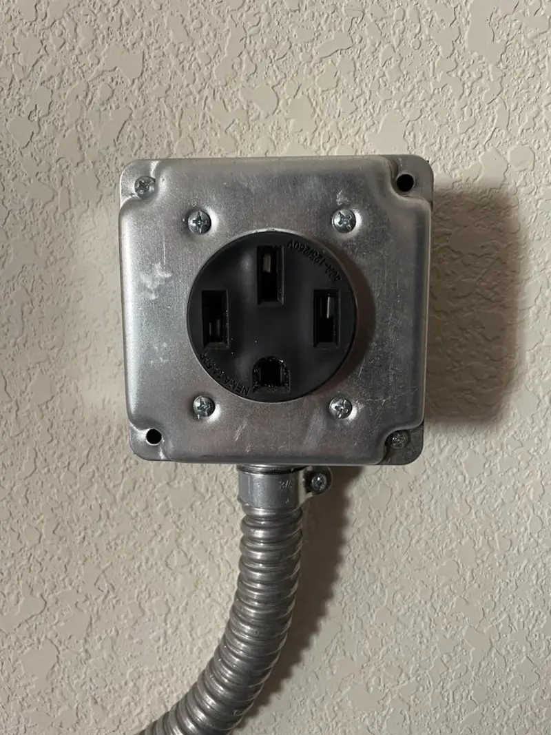 NEMA 14-50 outlet installed for Electrical Panel Upgrade in Lansing