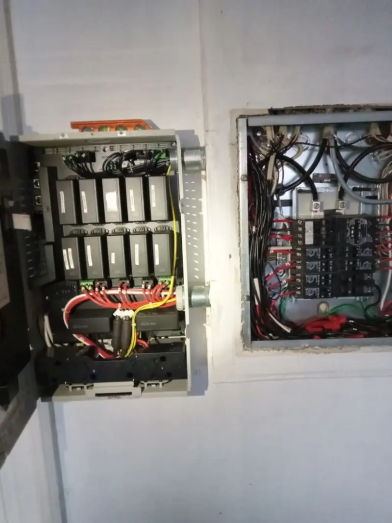 Electrical panel upgrade completed for Security Camera Wiring in Lansing